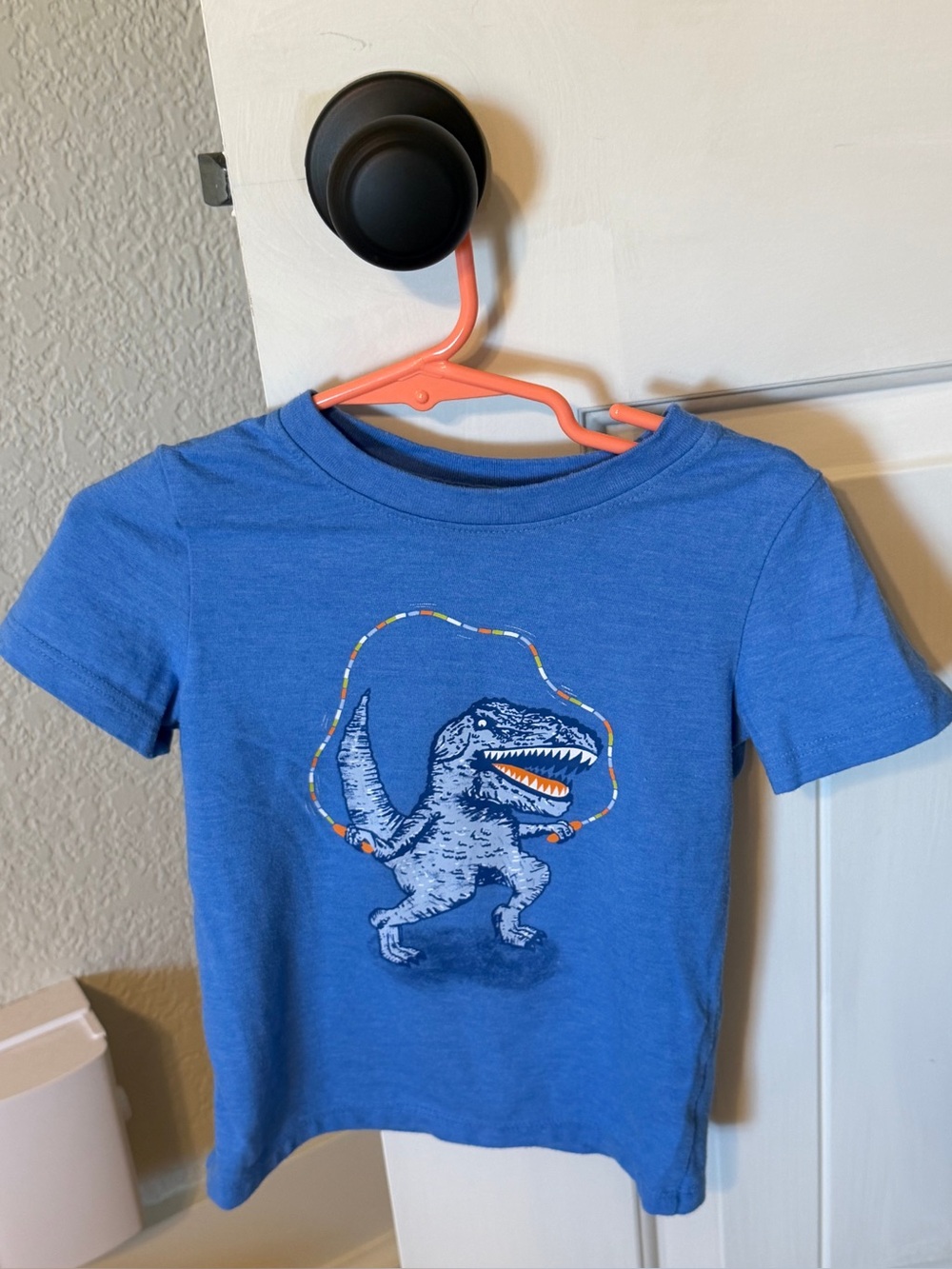 Cat & Jack - T-Rex Jump Rope Graphic SS Tee Royal Blue 2T
